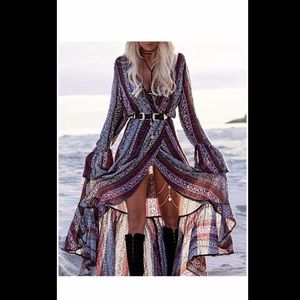 Boho Wrap Dress